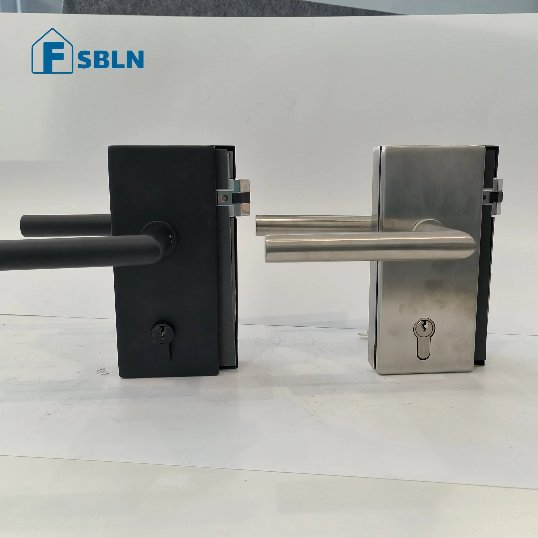 Bln Zinc Glass Door Lock with Glass Lever Handle