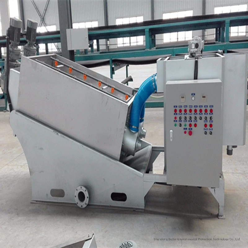 Dyeing and Printing Sewage Volute Sludege Dewatering Machine