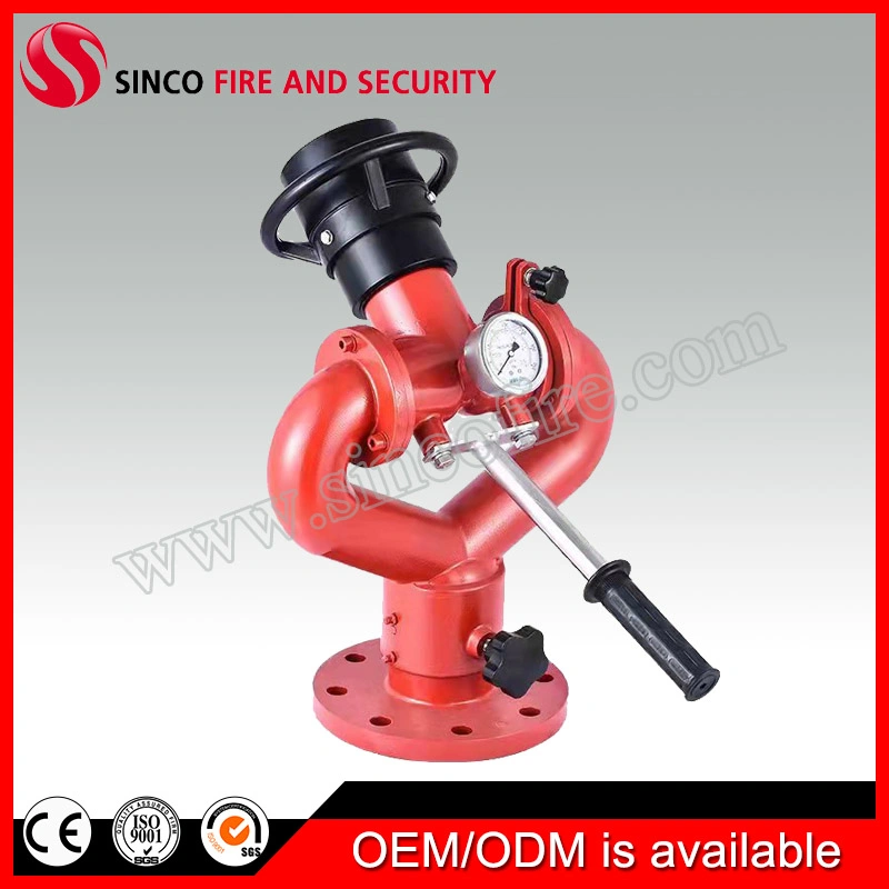 Manual Fire Fighting Aluminum Water Cannon with Handle Control