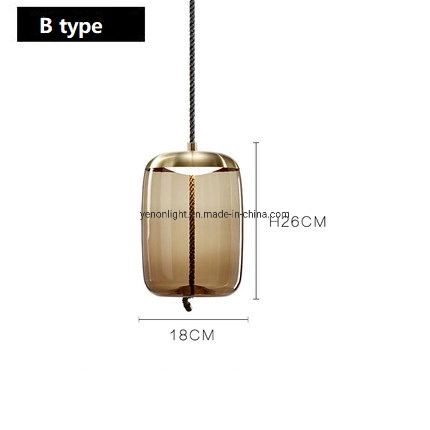 Hauptmoderner Kaffee-hängende Lampen-Innenglasbeleuchtung der dekoration-LED