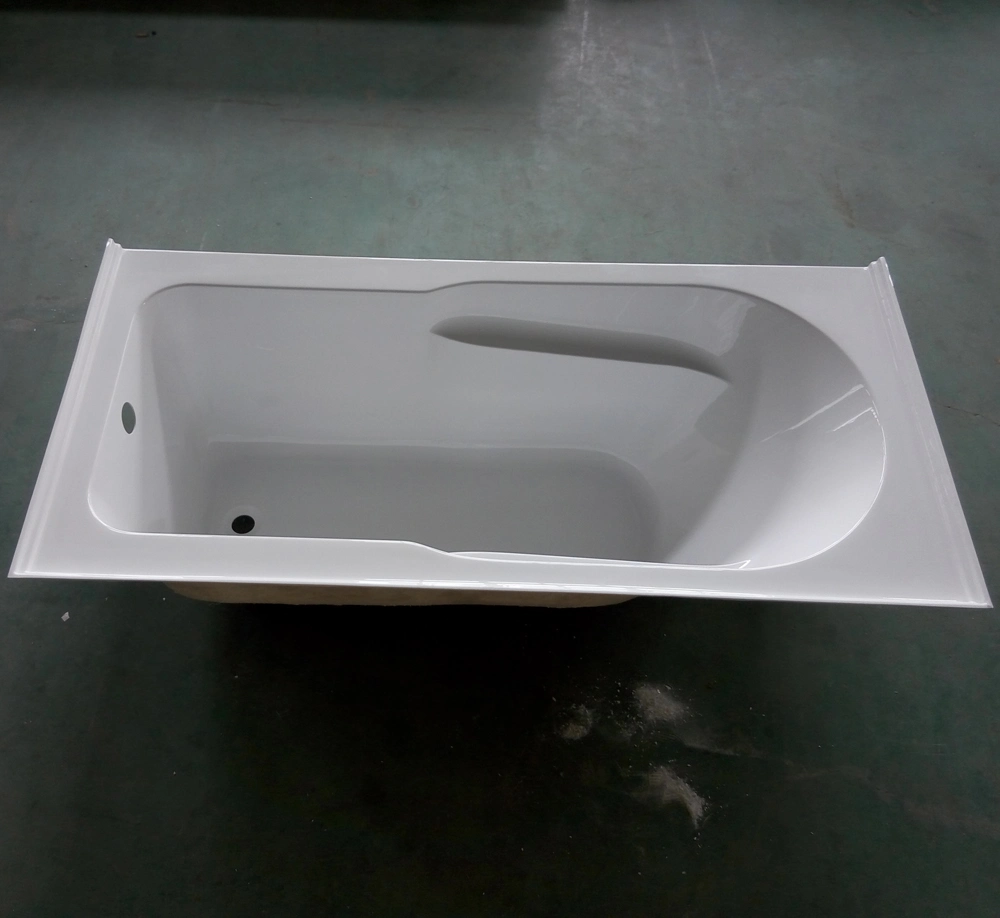 One Piece Skirt Acrylic Tub with Arm Rest USA Apron Bath Tub Soaking Tub Whirlpool Jacuzzi Massage Bathtub SPA Hot Tub Bathroom Sanitary Ware with Cheap Price