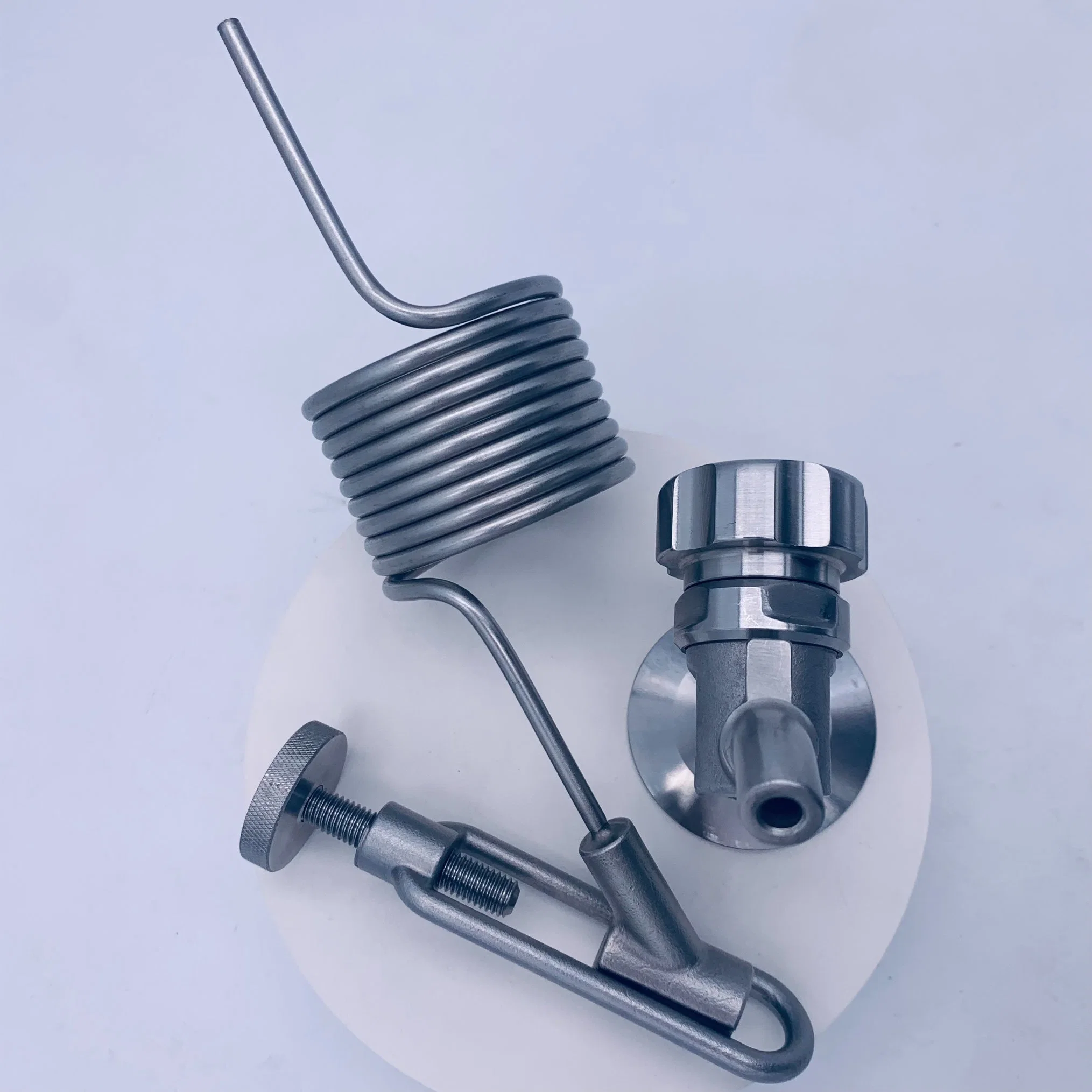 1.5" Tri-Clamp Stainless Steel Sanitary Sample Valve with Sample Coil Compatible