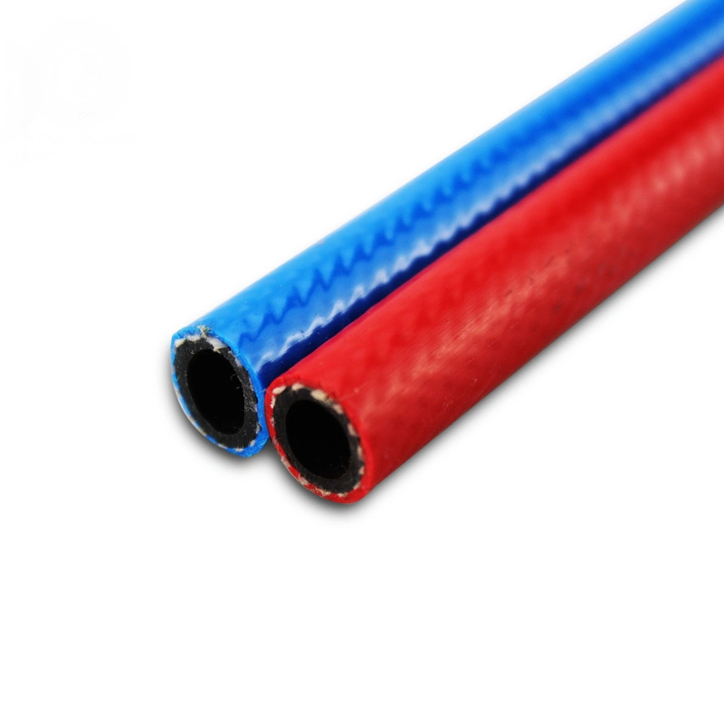 PVC Twin Welding Retractable Oxygen Hose with Good Pressure