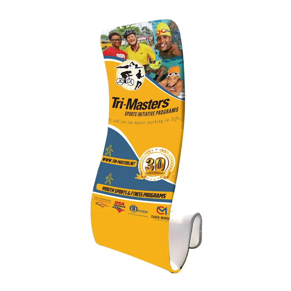 Polyester Spannung Stoff Vertikal Display Standbanner (80x200cm) ohne Falten