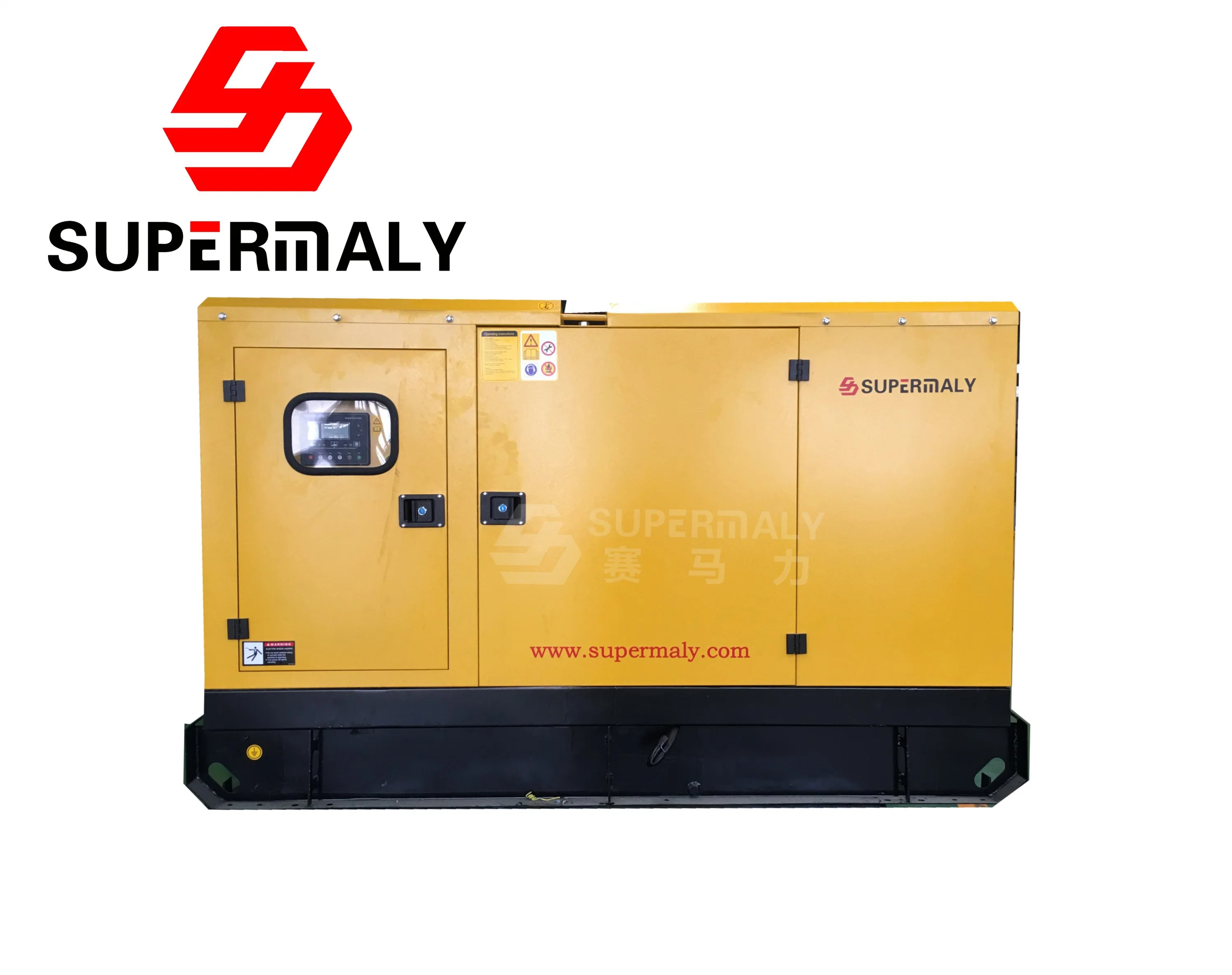 Supermaly 50kw Silent Diesel Generator 50Hz Cummins Weichai Yuchai Ricardo