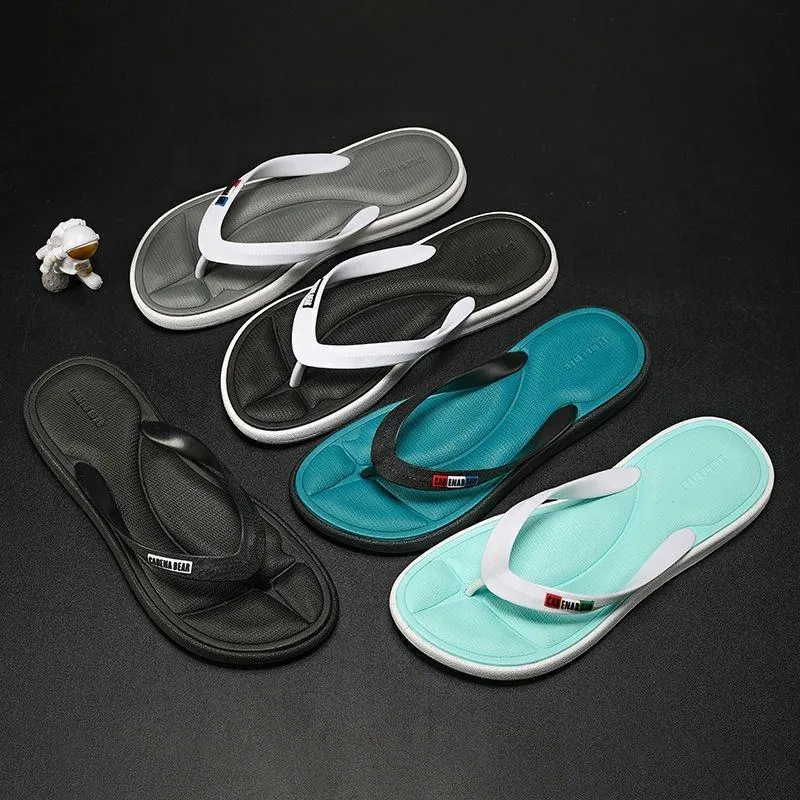 Benutzerdefinierte Casual Herren Sommer Hausschuhe Neue Mode Anti-Skid Tragen-Resistent Outdoor Schuhe für Herren mit Flip-Flops am Strand