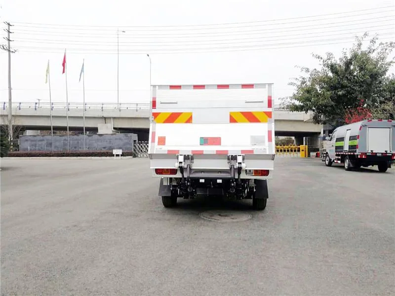 Garbage Can Loader Mini Truck with Hydraulic Lifting Plate