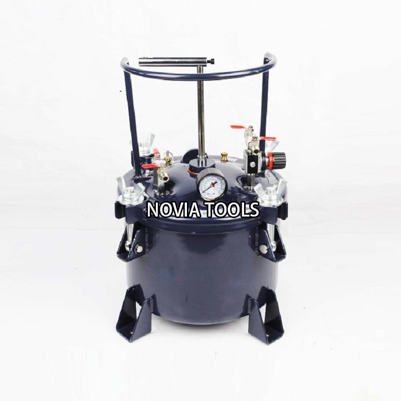 10litre 2.65 Gallon Manual/Hand Mixing Agitated Pneumatic Pressure Paint Pot/Tank