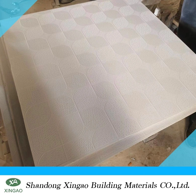 PVC Laminated Gypsum Ceiling Tiles with Ceiling T Grids From Shandong Factory