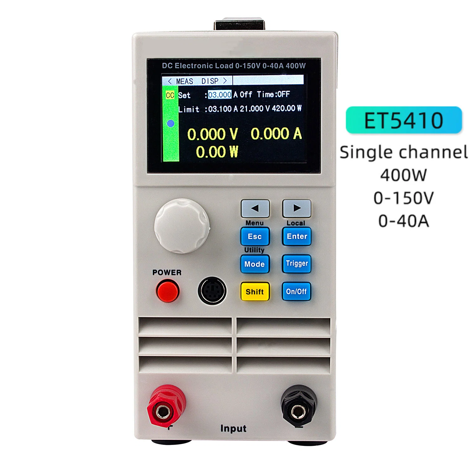 150V 40A 400W Charge utile CC programmable Testeur de batterie électronique à commande numérique Charge mètre