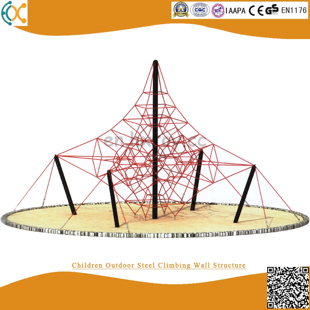 Children Outdoor Metal Climbing Structure with Slide