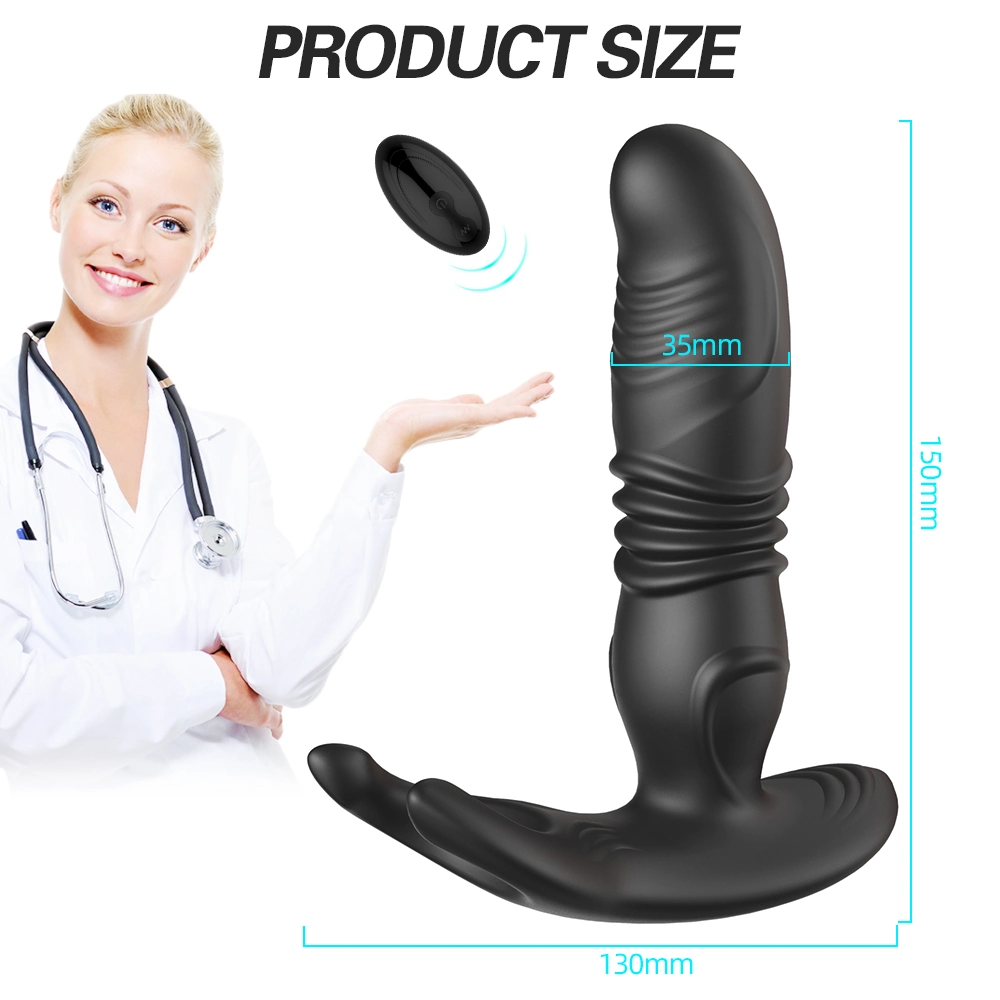 High quality/High cost performance  Body Massager Anal Vibrator Thursting Vibration Couple Sex Anal Plug