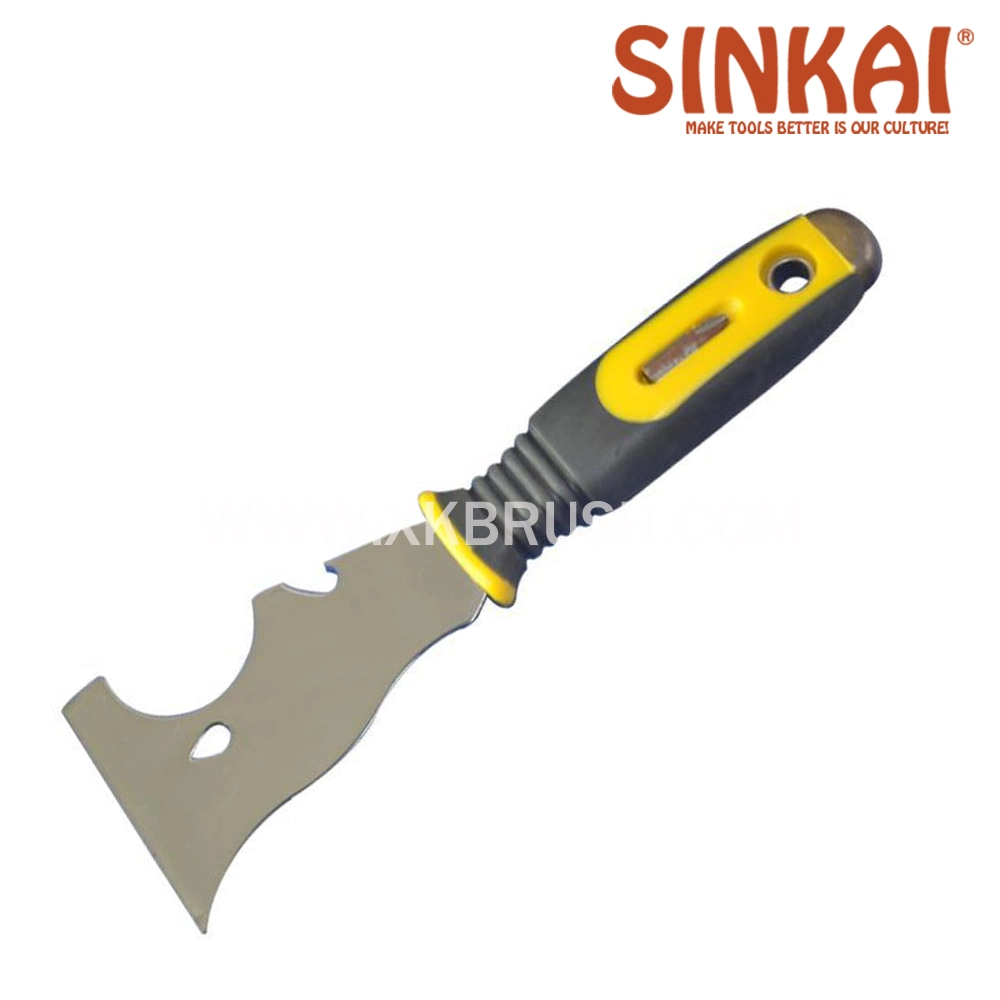 Professional Wooden Handle Flexible Blade Carbon Steel Putty Knife in Painting