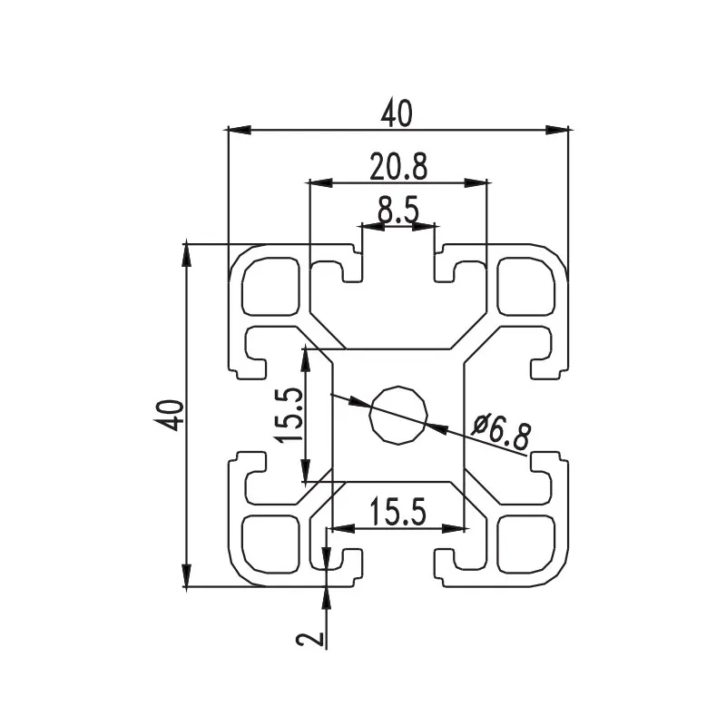 Hot Selling Aluminium Profile for Concrete Froming Structure