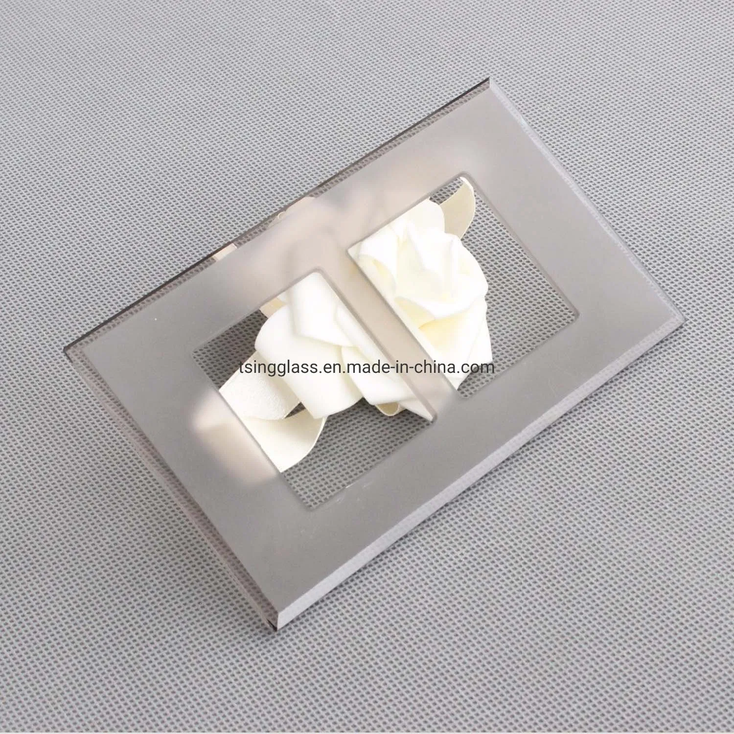 2mm de cristal templado de 3mm con un toque Silk-Screen Impresión para cambiar el panel de interruptores