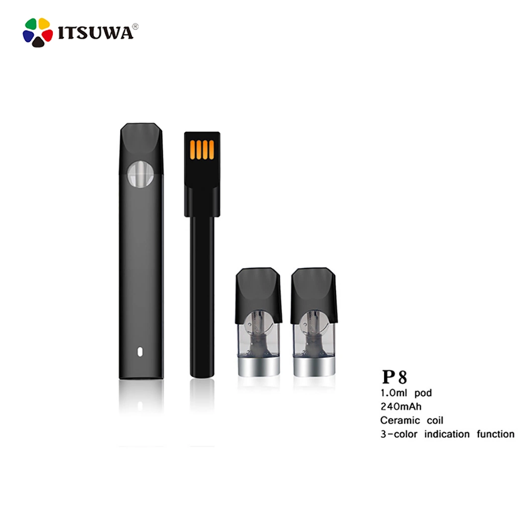 Itsuwa P8 Kit 510 Ceramic Disposable/Chargeable Cartridge Battery Vape Battery 510