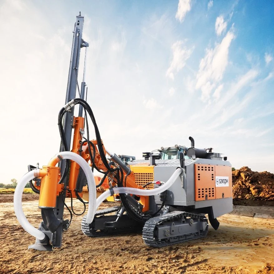 Pneumatic Dust Collection Diamond Surface Drilling Rig for Mine Mining