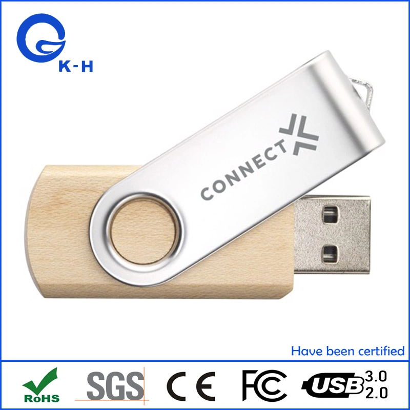 Metal madera Twister Pendrive USB 3.0 Flash Memory Stick de 512 GB