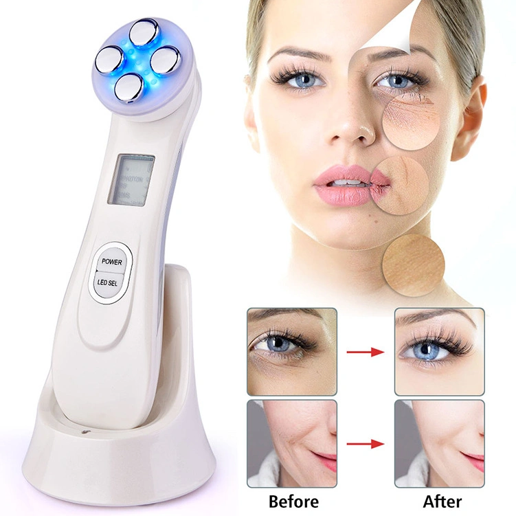 Radio Frequency RF Skin Tightening Machine Facial Face LED Light Anti-Aging Face Beauty Device