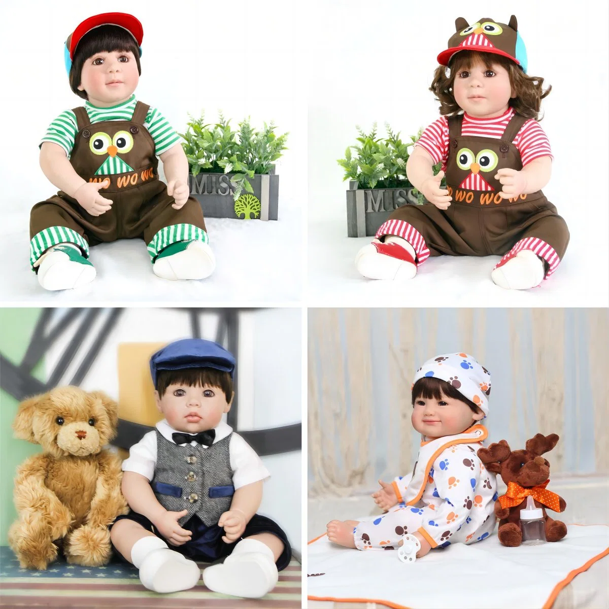 OEM Factory Customized 18 Inch Puppy-Fat Face Girl Dolls Silicone Reborn Baby Dolls Vinyl Reborn Baby Dolls Wholesale/Supplier American Girl Doll Manufacturer in China