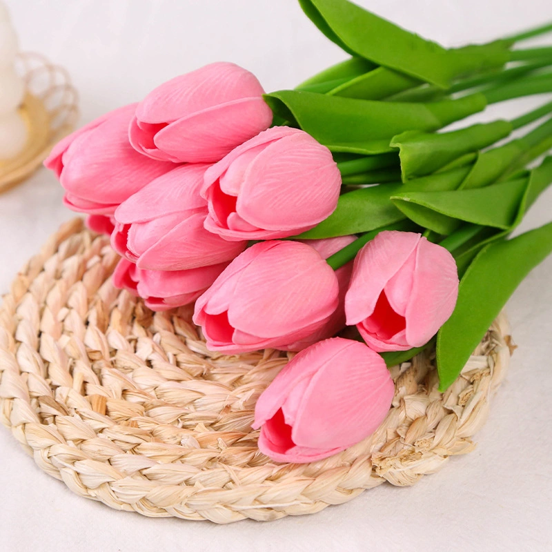 Tulip Simulation Flower Home Decoration Ornaments Wedding Photography Props Fake Flowers