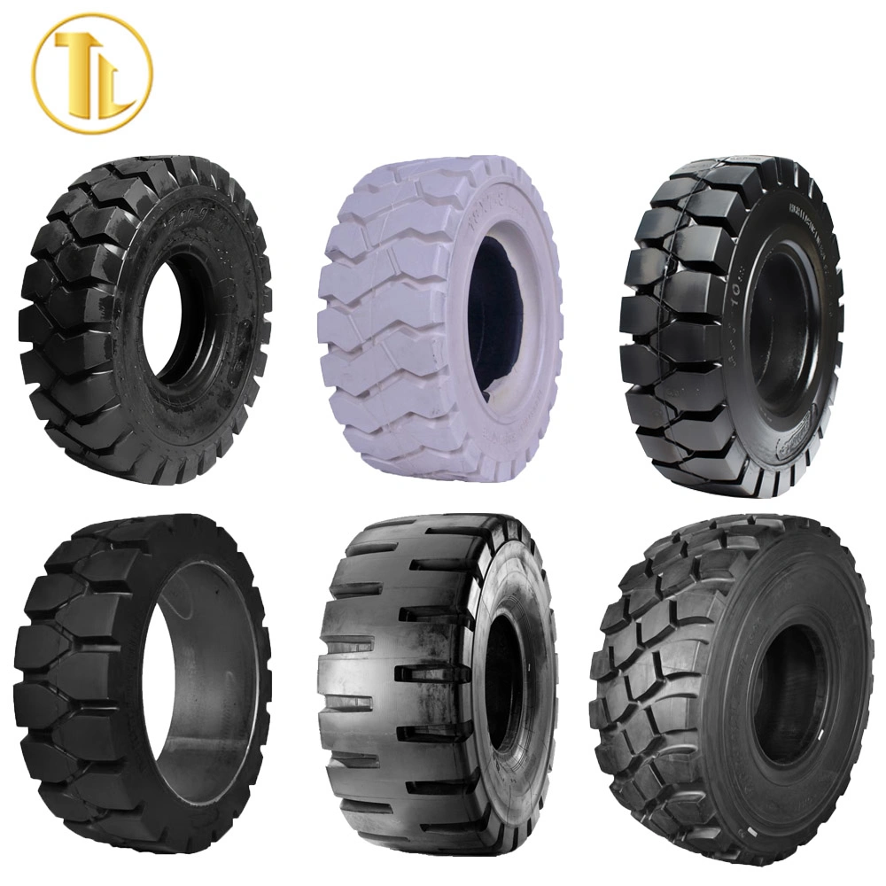 High Load and Heavy Wear-Resistant Forklift Solid Tire Wholsesale 300-15 250-15 8.25-15