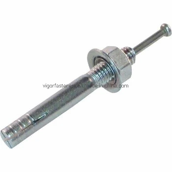 M6-M20 Carbon Steel Hit Anchor Bolt with Yellow/White Zinc Plated for Construction Hammer Drive Anchor Expansion Anchor