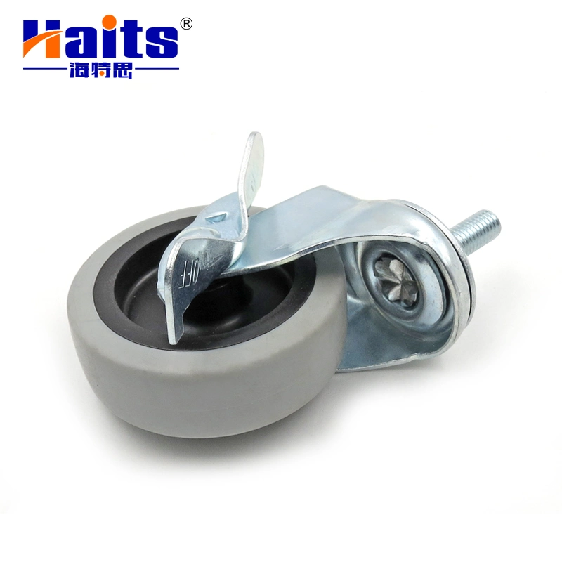 Haits Hardware Caster Wheel TPR Screw Type Caster Wheel