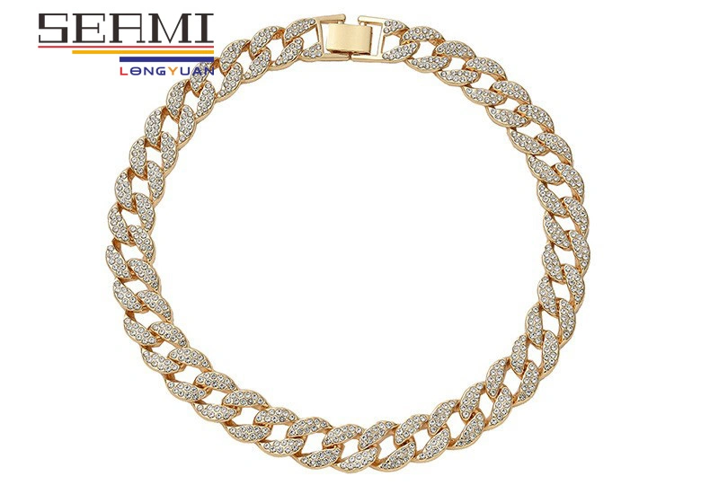 Hip Hop Jewelry18K Gold Plated Cuban Link Chain Necklace for Men