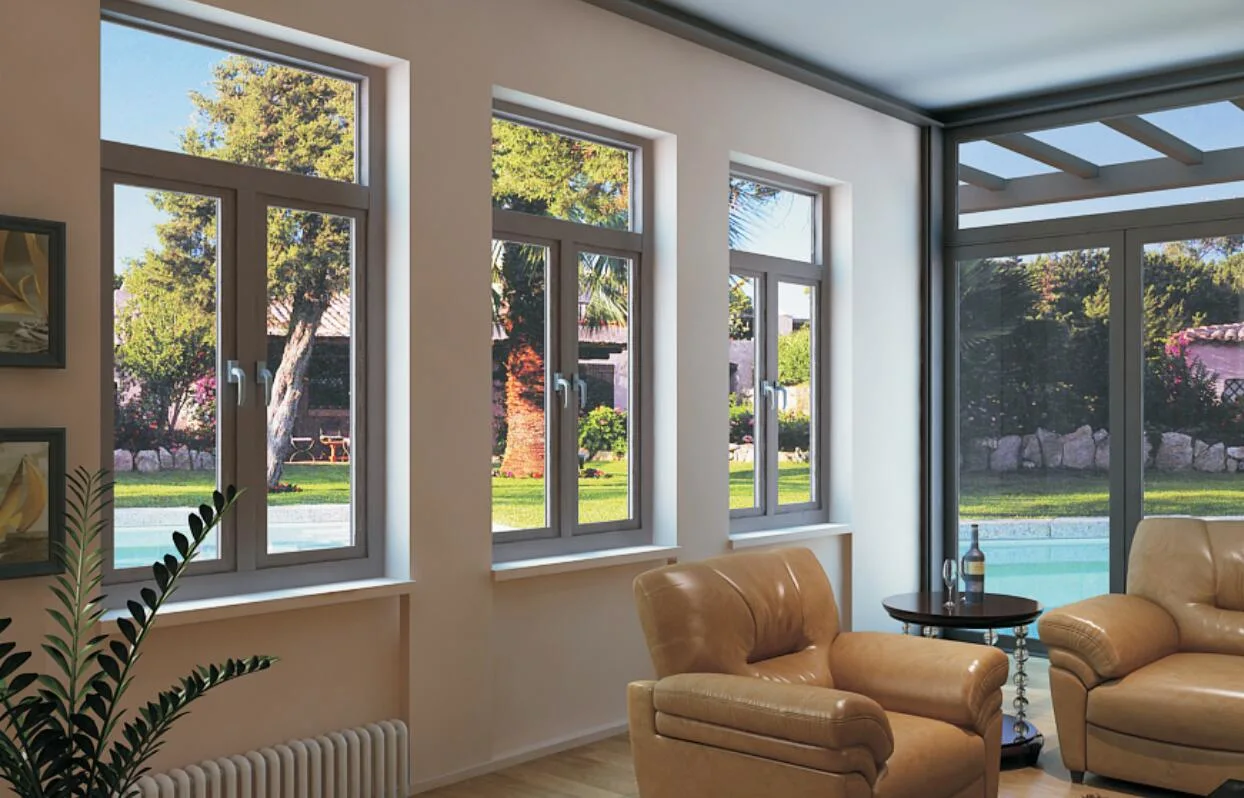 Nfrc Thermal Break Energy Saving Double Tempered Clear Glass Filled with Argon Gas Aluminum Casement Window for House