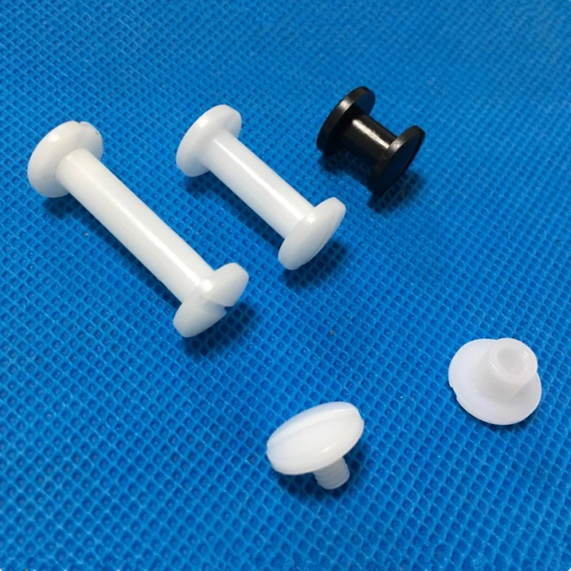 Plastic Nylon Rivet Book Binding Screw Paper Clips Push Screw to Lock Snap Fastener