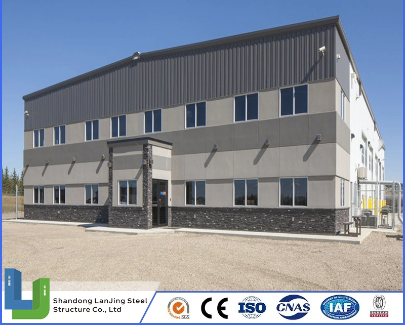 Bâtiment de construction préfabriqué en structure métallique légère pour garage/atelier/remise/stockage/usine avec entrepôt préfabriqué en structure métallique.