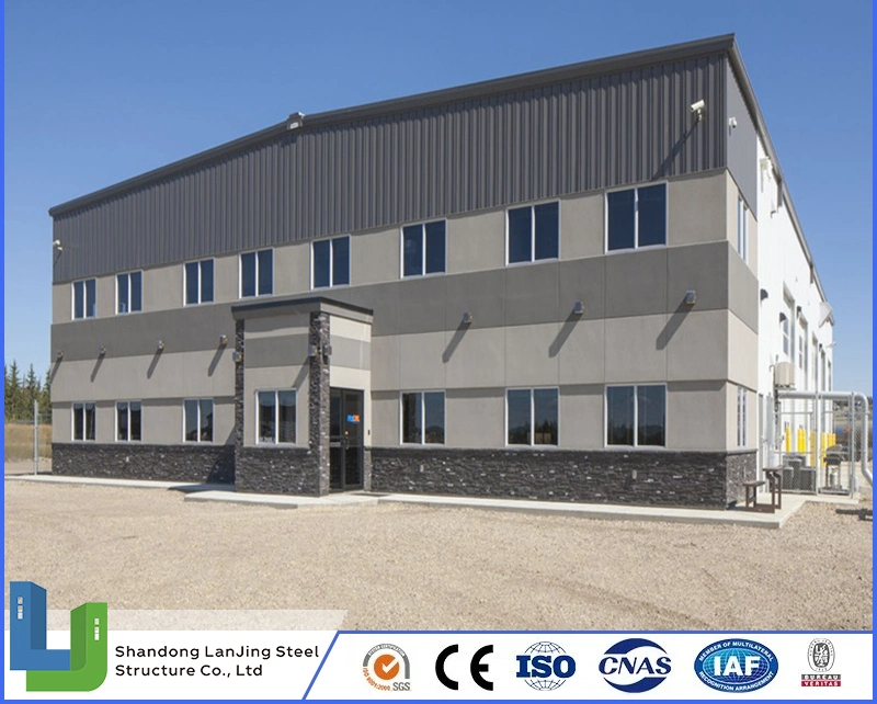 Estrutura de aço leve pré-fabricada industrial estrutura de metal prefácio de construção de estruturas metálicas Garagem / Oficina / abrigo / armazenamento / Depósito de Prefácio de fábrica com estrutura metálica