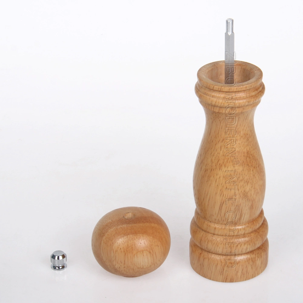 Pepper Mill Wood Ceramic with Strong Adjustable Ceramic Grinder, Herb Grinder Herb Mill Spicy Grinder Spicy Mill