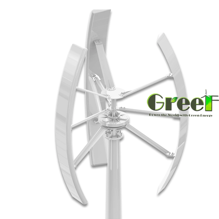 3kw Low Torque Long Life Time 20years Low Wind Speed Free Energy on Grid Vertical Wind Turbine