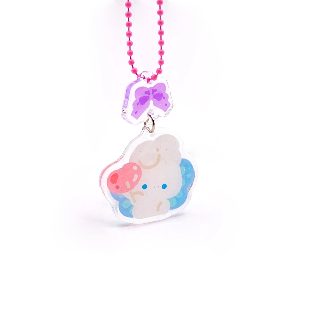 Custom Cute Charms Printing Acrylic Keychain Supplier Acrylic Ring Acrylic Keychain