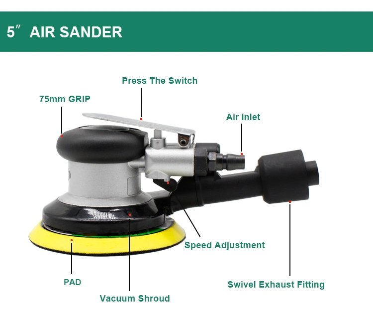Lijadora De Aire Para Autos Meumatica Pulidora orbital de 3 pulgadas Aspiradora Lijadoras orbitales Neomaticas Metal Madera