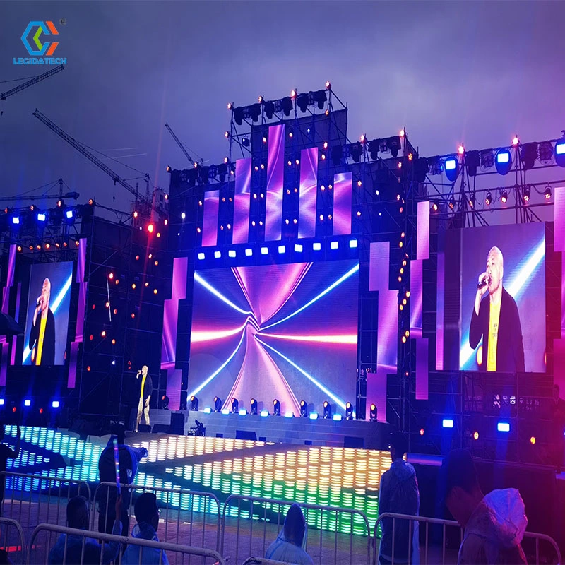 Legidatech LED Indoor Rental Stage LED Screen Full Color P3.91 LED Panel 500 X 500mm LED Videotron Videowall Screen for Rental Business