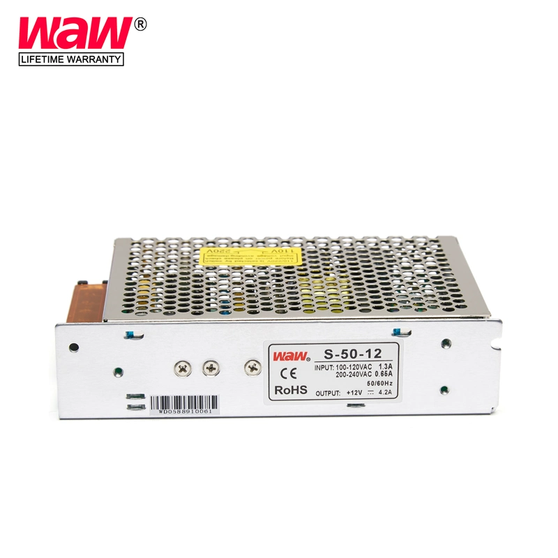 50W 5V 10A AC/DC Switching Power Supply with Overload Protection