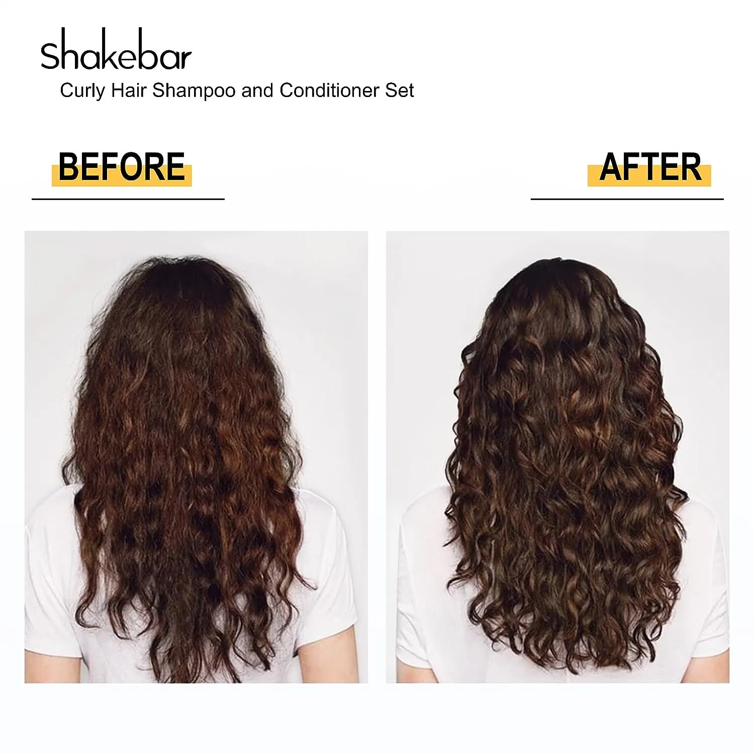 Shakebar Großhandel/Lieferant Haarpflege-Produkte 300ml Sulfat frei Keratin Curly Haarshampoo und Conditioner Set