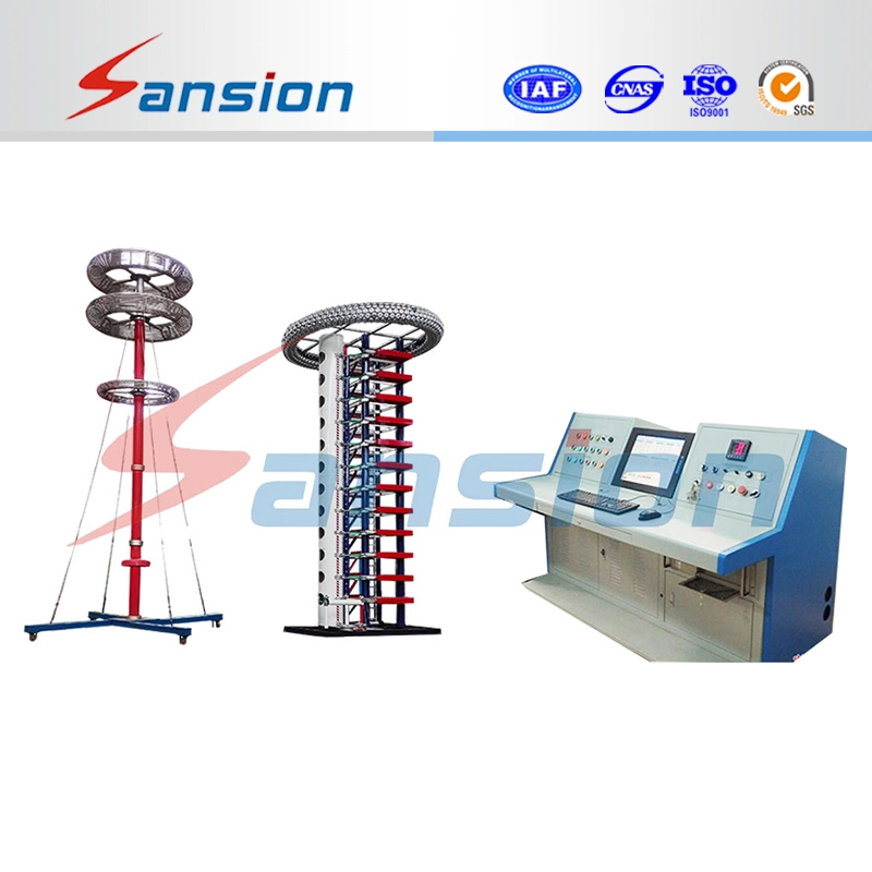 200kv/10kj معدات اختبار الجهد الكهربائي المرتفع لاختبار الدفع