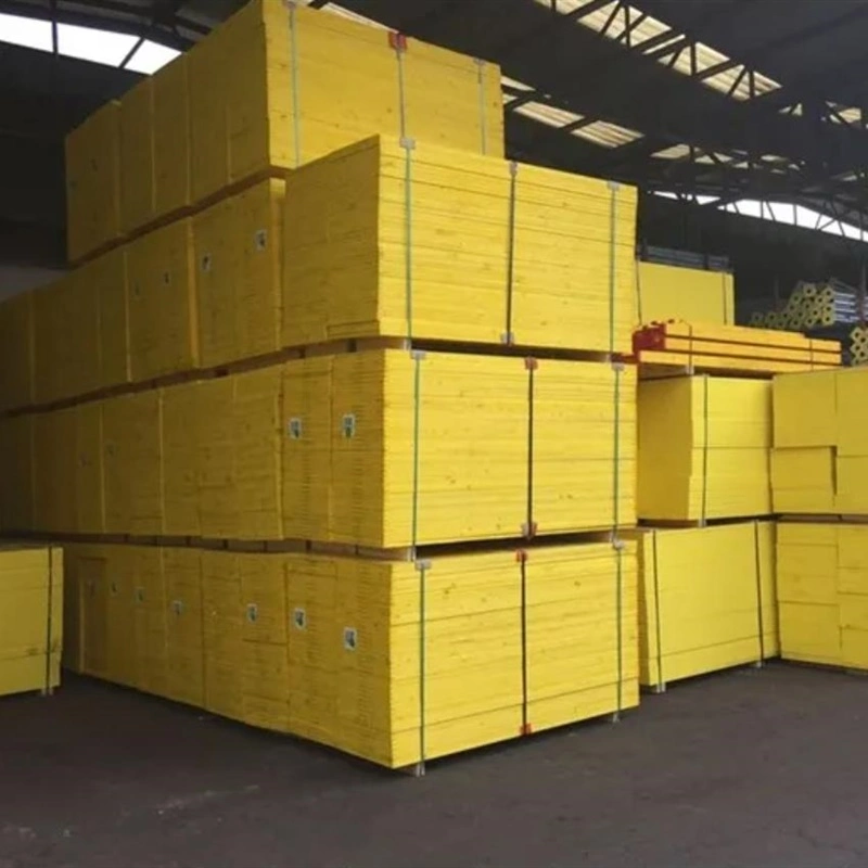 27mm Chinese Fir Core Panel 3 Layers Building Material Yellow Shuttering Plywood for Bridge and Tunnel Formwork