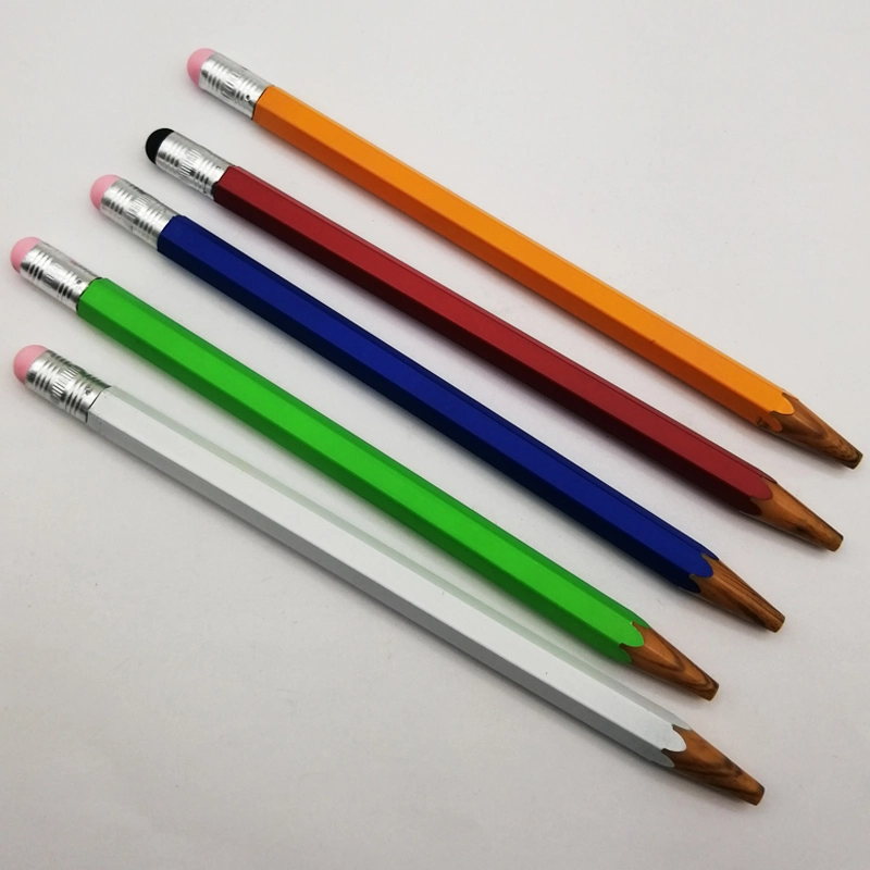 Promotional Ball Pen Pencil Shaped Plastic Ball Pens Gifts Pens