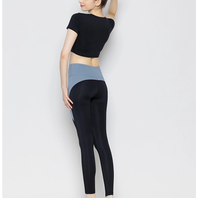 Yoga Slim Fit High Waist Sports Wear Fitness Patchwork Women Clothing OEM Service Fashion Scrunch Butt Gym Seamless Booty Tight Leggings