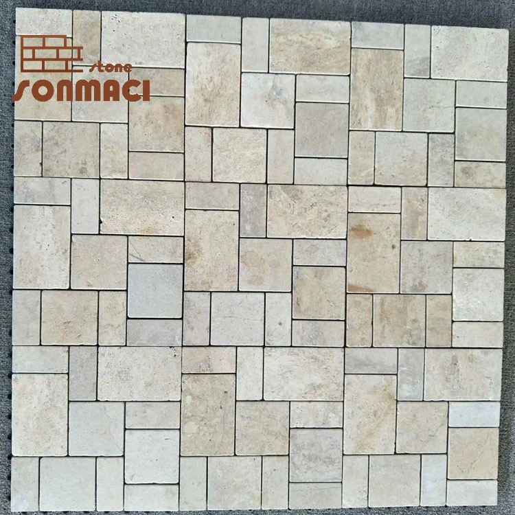 Yellow Marble Mosaic Stepping Stone Tiles