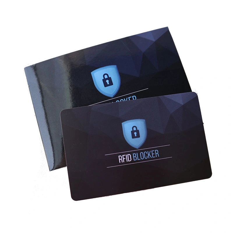 Reliablerfid Custom Logo Printing Wallet Security&#160; RFID&#160; Blockingcard with Chip