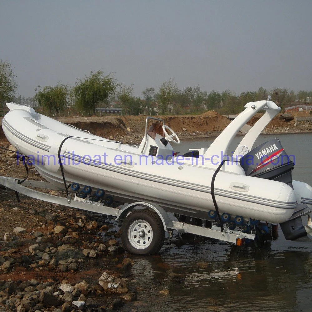 17feet 5.2m Offshore Fishing Inflatable Boat Pontoon Boat Luxury China Boat Passenger Transfer Boat Orca Hypalon PVC Inflatable Rib Boat Military Patrol Boat