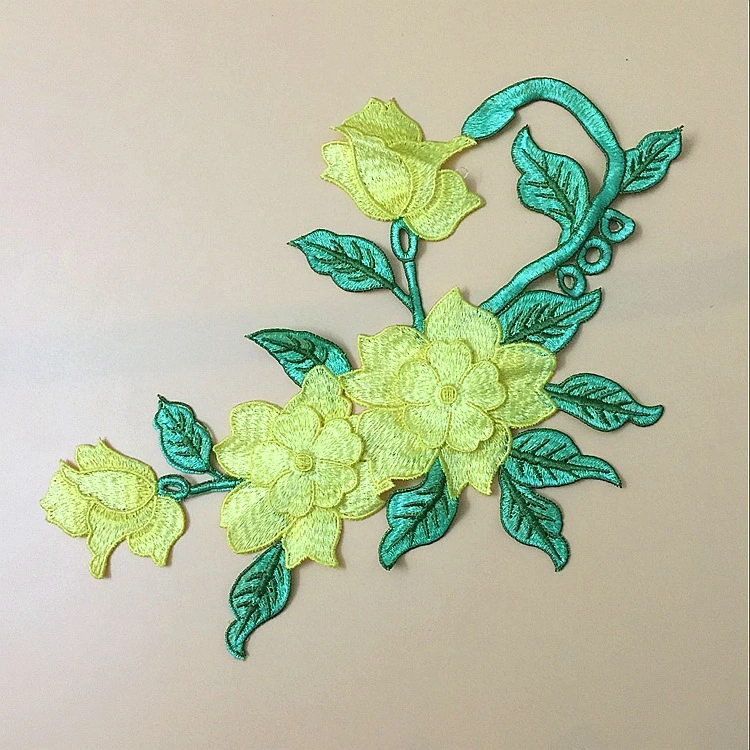 Wholesale Custom Large Size Embroidery Flower for Backpacks and Wedding Dresses, etc