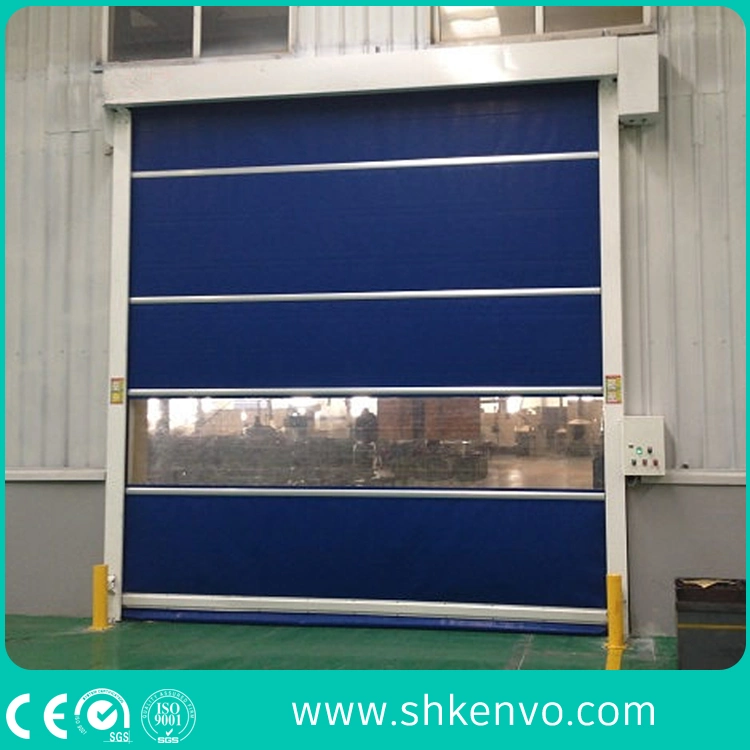 China Industrial Automatic Overhead PVC Fabric High Speed Roll up Door for Food Factory