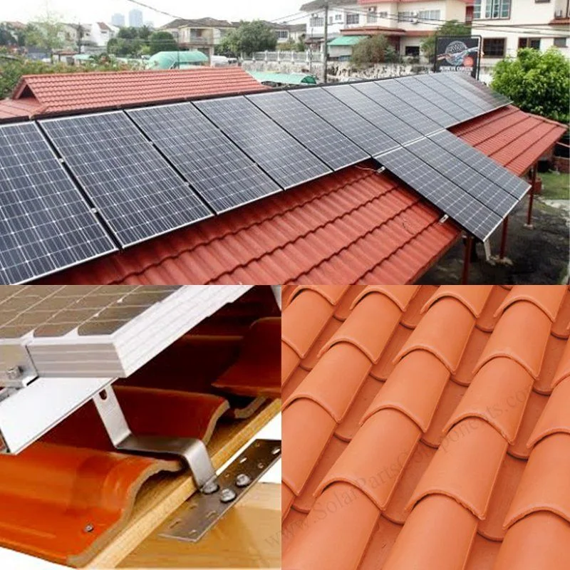 Solar Aluminium Pitched Tile Energy Structure Brackets Power Rack for Mounting